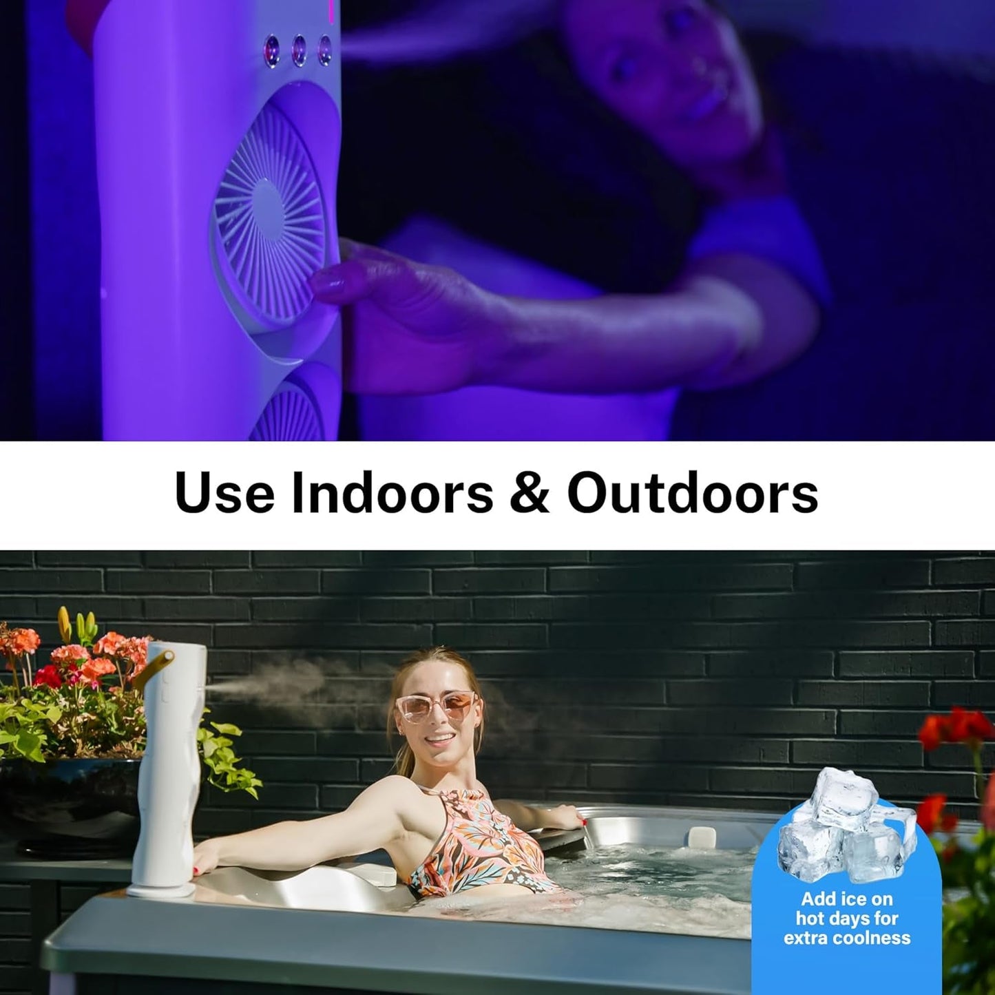 Double-head Powerful Air Cooler (With Remote)