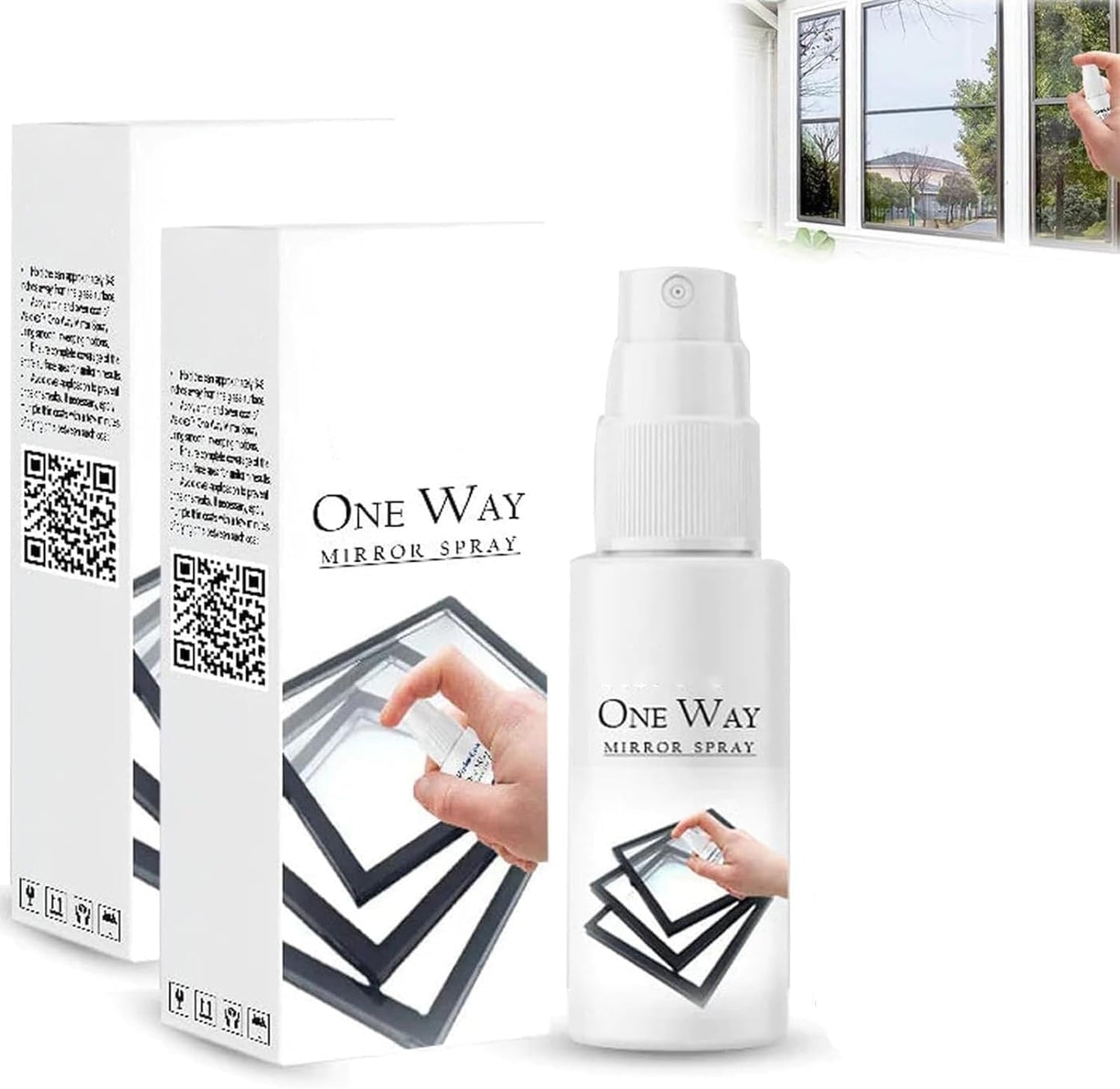 One Way Mirror Spray (Pack of 2)